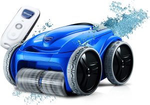 Polaris 9550 Sport Robotic Pool Cleaner, Automatic Vacuum for InGround Pools up to 60ft, 70ft Swivel Cable, Remote Control, Wall Climbing Vac w Strong Suction & Easy Access Debris Canister